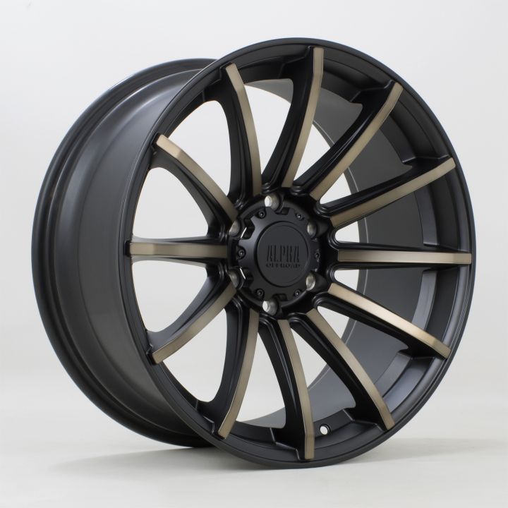 Alpha Offroad<br>Machete Flat Black Bronze (20x9)